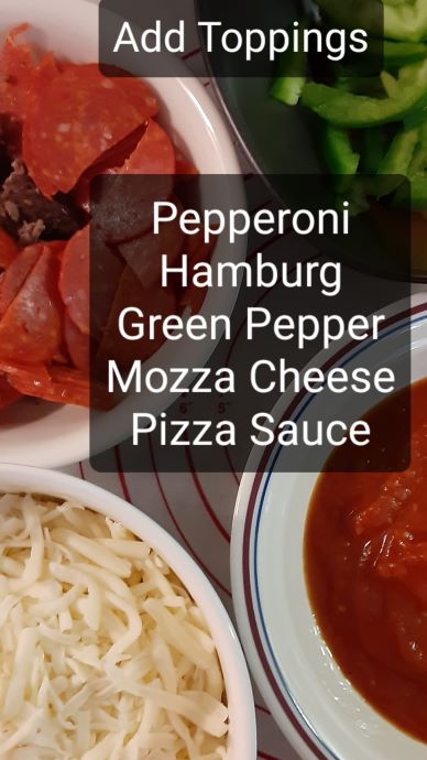 The pizza ingredients